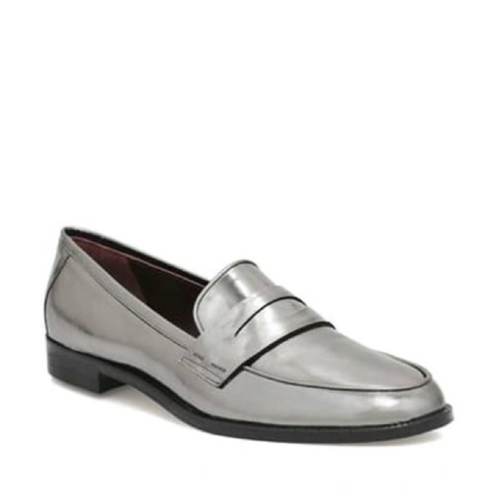 Etienne Aigner Esme Loafer in Pewter Mirror Leather